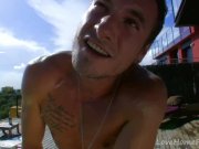 Petite Brunette Loves It Rough By The Pool 13/16