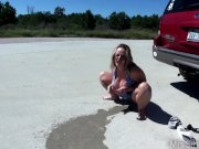 Wife's Quick Piss Outside 14/16