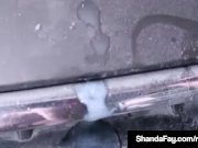 Canadian Cougar Grinds Her G-Spot On Her Old 79 Ford Capri! 12/16