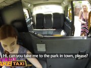 Female Fake Taxi Blonde milf cums on sexy redheads tongue 1/16