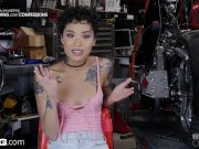 Honey Gold cums on a motorocycle 10/16