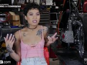 Honey Gold cums on a motorocycle 11/16