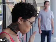 Honey Gold cums on a motorocycle 12/16