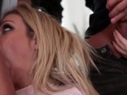 Busty slut Chessie Kay Deepthroats 4 Guys to get the job 12/16