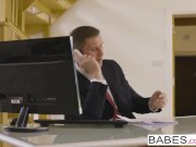 Office Obsession -  Ginger girl Ella Hughes gets fucked at work 7/16