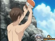 Nerdy girl with glasses takes it secretly at the beach - Hentaixxx 12/16