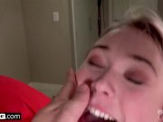 Alyssa Cole Slapped with cum after her creampie 16/16