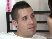 Pretty Brunette Gets All Her Holes Filled 1/16