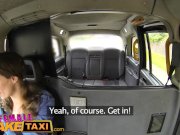 Female Fake Taxi Busty blonde in lesbian sexual anal play workout 1/16