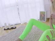 Blonde Teen rubs her wet pussy 4/16