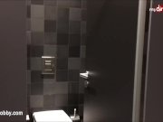 My Dirty Hobby - Gorgeous teen masturbates in gym toilet 1/16