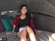 Honey Gold petite blasian babe quivers and cums 1/16