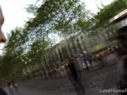 Slim, Pretty Brunette Interrupts Hike For Anal 1/16