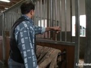 Blonde slut riding his pulsating hard cock 1/16