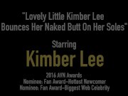 Lovely Little Kimber Lee Bounces Her Naked Butt On Her Soles 1/16