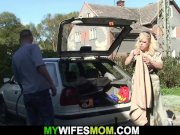 Busty mother in law taboo sex outdoors 6/16