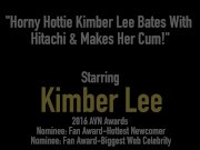 Horny Hottie Kimber Lee Bates With Hitachi & Makes Her Cum! 1/16