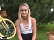 Kenzie Kai flashing her tiny tits in public 13/16