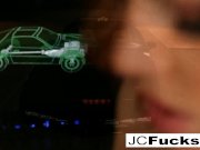 Jayden Cole plays inside the Knight Rider car 16/16