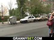 Old granny prostitute is picked up and fucked 8/16