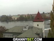 Chubby old granny and young dude 6/16