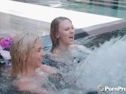 PornPros Threesome pool fuck with blondes Lily Rader and Piper Perri 4/16