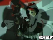 Christy Mack plays with her wet pussy 2/16