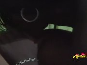 Amazing ebony ass got cleansed by tongue 7/16