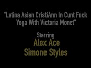 Latina Asian CristiAnn In Cunt Fuck Yoga With Victoria Monet 1/16