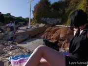 Brunette Babe Shows Off Her Firm Tits 8/16