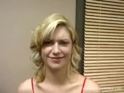 Petite blonde teen gets her cunt plowed 2/16