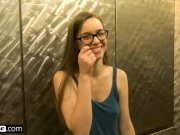 Nerdy Gamer Teen Tali Dova takes a ride on a joystick 8/16