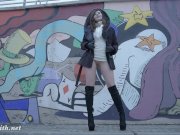 Jeny Smith pantyhose and high heels fetish tease 14/16