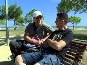 Brunette BBW Takes On Two Horny Guys 1/16