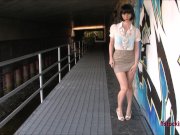 FFstockings - Mature Lady is busted while flashing 2/16