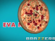 Brazzers - Hot Milf Eva Notty gets Naughty with the pizza boy 1/16
