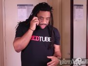 Young white bitch gags on black cock 3/16