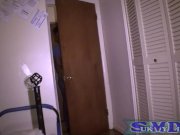 Ebony slut gets 2 cocks 1/16