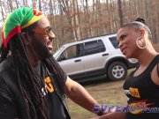 Ebony whore gives Don Whoe head on his bike 5/16