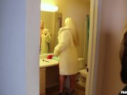 Naughty babe handjob 1/16