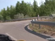 Busty chick pleasing with her big tits passionately 1/16