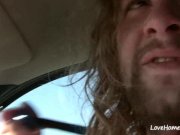 Brunette is riding a hard cock and moaning 1/16