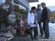 Picked up hot mommy gives double head and rides 1/16