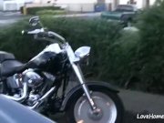 Lustful girl with an ass tattoo is riding 1/16