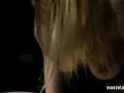 Voice From The Shadows Controls Submissive Blonde With Words And Toys 16/16