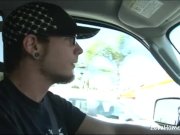 Brunette sucked his penis and then got slammed 1/16