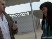 Brunette Amateur Agrees To Take Two Cocks 2/16