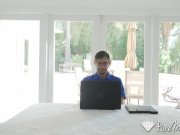 PureMature Asian petite MILF Kalina Ryu fucks computer technician 9/16