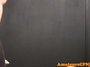 CFNM babe commands sub guy to strip naked 2/16