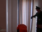 Mistress face sitting slave for smell of pussy and leather then spanks ass 13/16